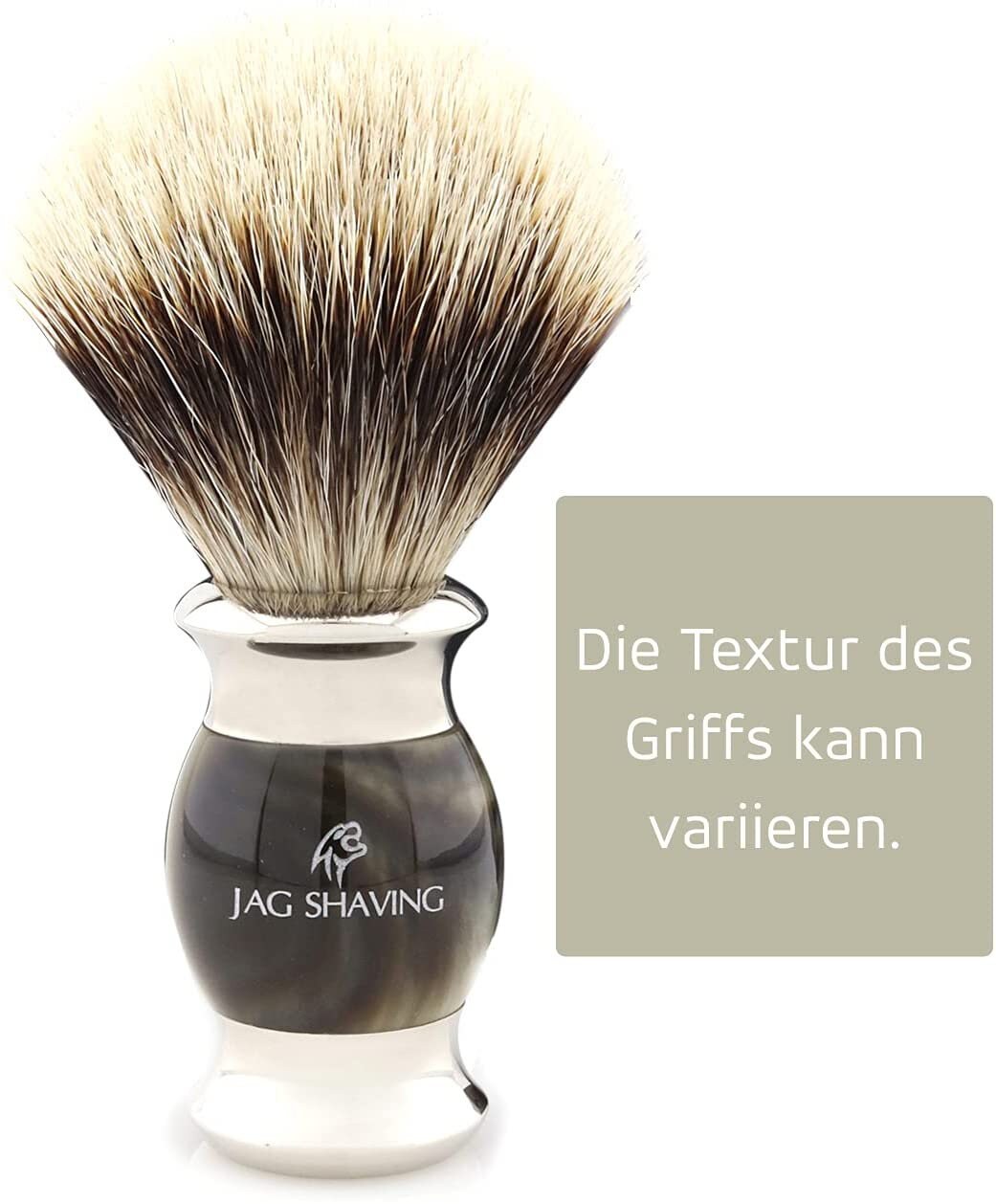 Jag Shaving 4Piece Shaving Set Silver Tip Badger Hair Shaving