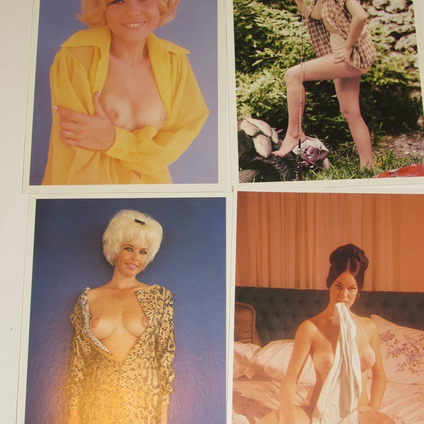 Pin up Postcards, Bunny Yeager Photographs Set of Four, Reproduction