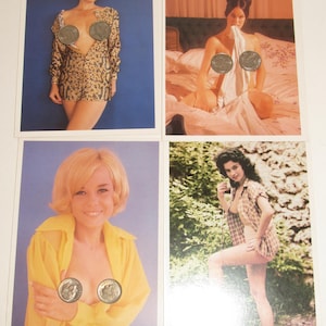 Pin up Postcards, Bunny Yeager Photographs Set of Four, Reproduction
