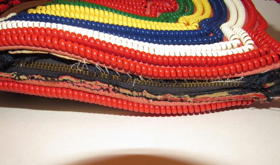 Vintage 1940s Telephone Cord Purse – Multicolor H… - image 8