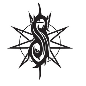 Slipknot Logo with Nine-Pointed Star Vinyl Decal