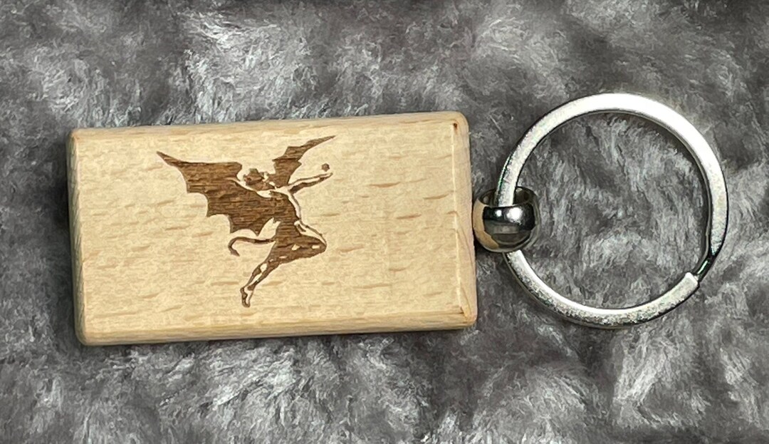 Black Sabbath Demon Engraved Keychain - Etsy
