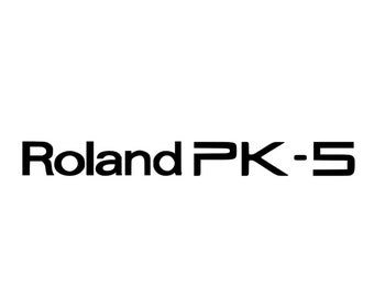 Roland PK-5 Replacement Vinyl Decal