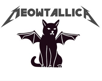 Meowtallica Vinyl Decal