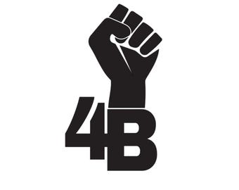 4B Movement Female Empowerment Logo Vinyl Decal