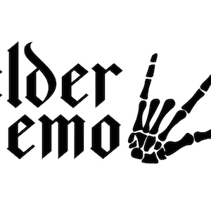 Elder Emo Vinyl Decal