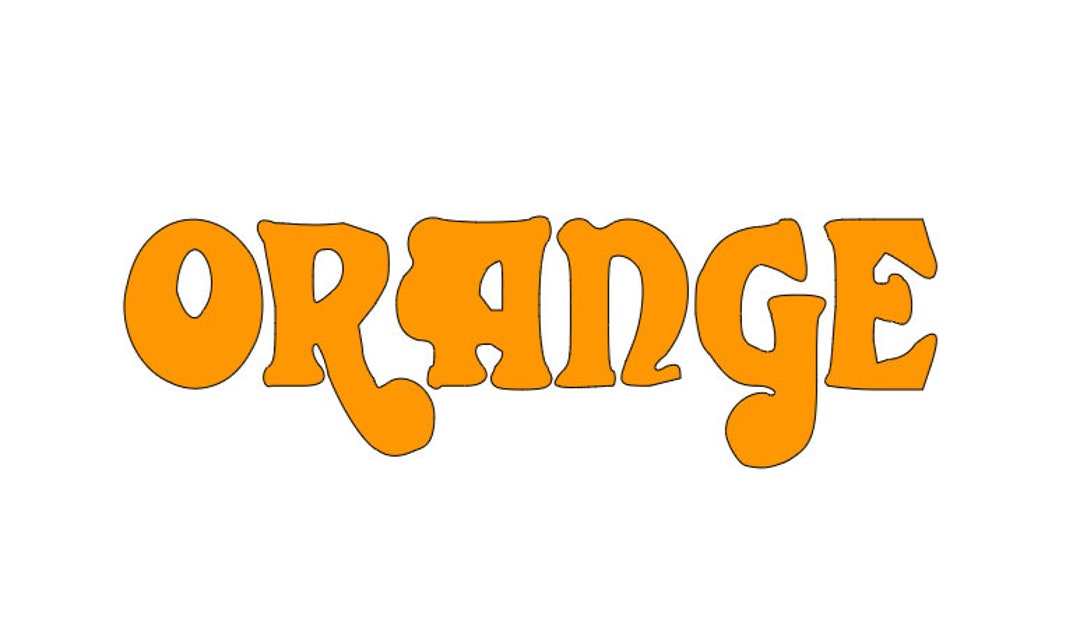 Orange Amplifiers Logo Vinyl Decal Etsy