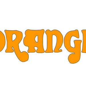 Orange Amplifiers Logo Vinyl Decal
