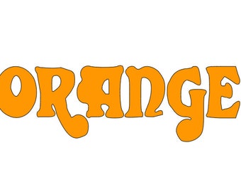 Orange Amplifiers Logo Vinyl Decal