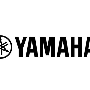 Yamaha Logo with Text Vinyl Decal
