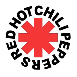 Red Hot Chili Peppers Logo Vinyl Decal - Two Color