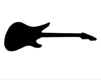 Schecter Guitar Research A-6 Avenger Guitar Silhouette Vinyl Decal