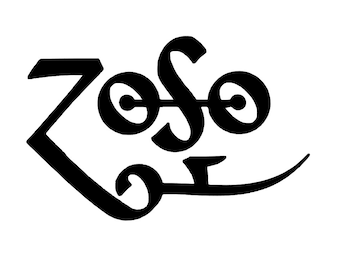 Jimmy Page Zoso Logo Vinyl Decal