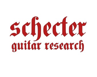 Schecter Guitar Research Logo Vinyl Decal