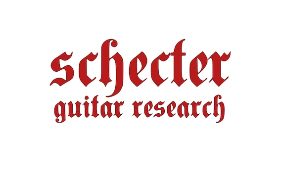 Schecter - Maglietta da uomo Guitar Research, colore blu navy, taglia L, blu navy, M