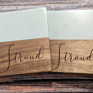 Marble Coasters Personalized Wedding Gift | Housewarming Gift | Custom Coaster Set | Set of 4  Square Coasters | Engagement gift | Family