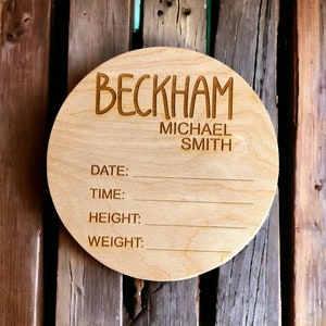 Baby Name Sign, Birth Stats, Baby Announcement, Newborn announcement, Hospital Name Sign, Keepsake, Baby Shower Gift, Birth Announcement