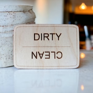 Dishwasher Magnet, Rectangle Dishwasher Magnet, Kitchen magnet, Clean and Dirty Magnet, Closing gift, Realtor gift, House gift, House gift