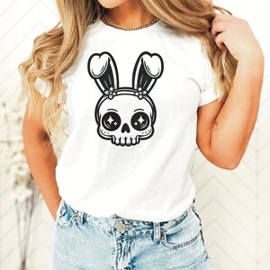 Bunny Ear Skull SVG, Easter Skeleton PNG (digital Files) - Etsy