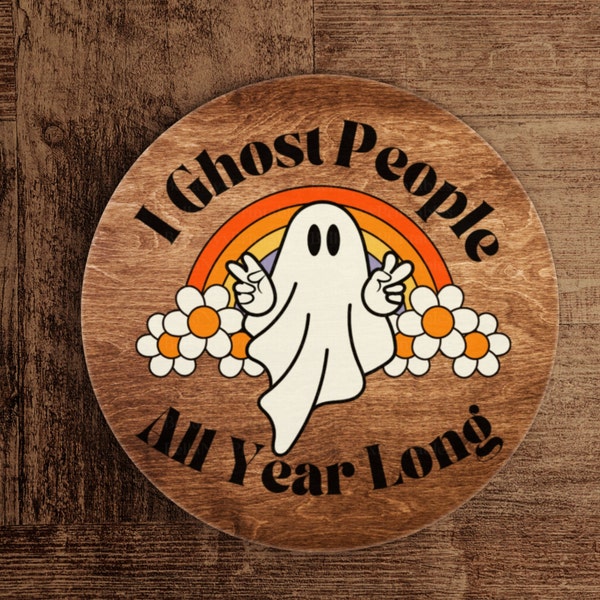 I ghost people all year long svg, funny Halloween t-shirt, Ghosting svg, ghost svg png files, retro Halloween, fall svg, sweaters and tees