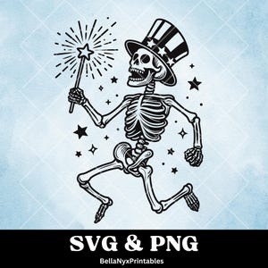 4 juli skelet-SVG, vuurwerk-SVG, grappige 4 juli, skelet-SVG