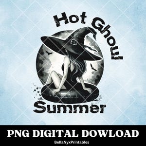 Hot Ghoul Summer PNG, Goth Summer, Witchy PNG, Beach PNG, Spooky Summer