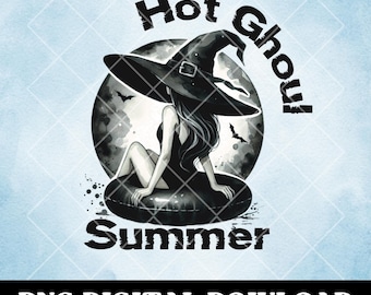 Hot Ghoul Summer PNG, Goth Summer, Witchy PNG, Beach PNG, Spooky Summer