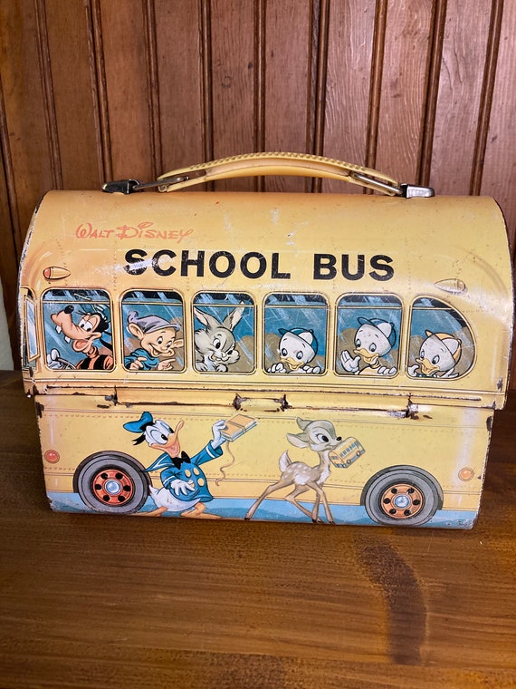 1960s Walt Disney School Bus Lunch Box and 2001 H… - image 6