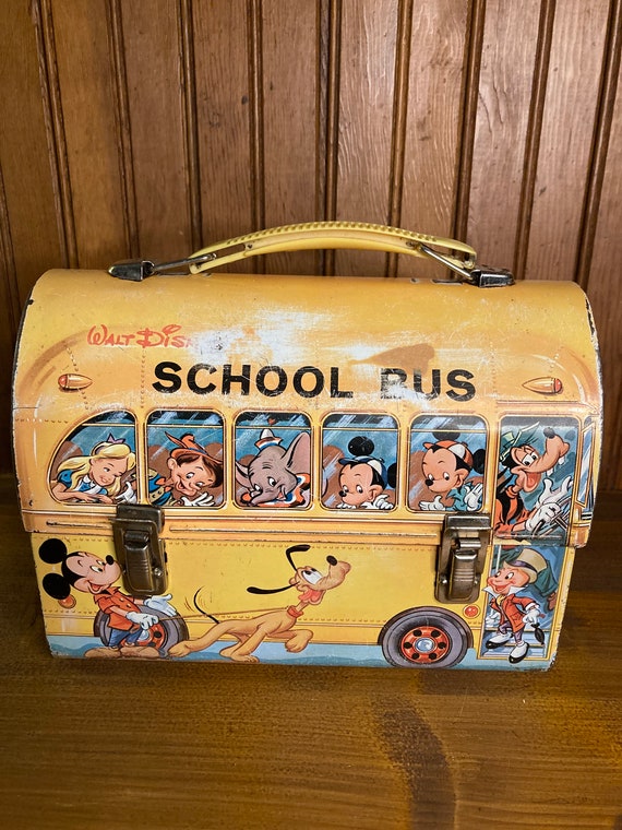 1960s Walt Disney School Bus Lunch Box and 2001 H… - image 9