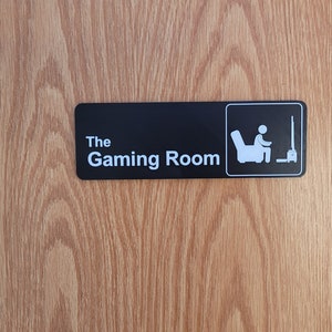 Gaming room Door sign