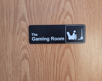 Gaming room Door sign