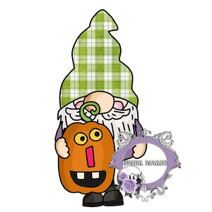 TEMPLATE - Holloween Gnome Door Hanger Template - DIY Door Hanger - Door Decor Template - Holloween Template - Downloadable Door Hanger