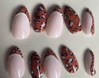 Leopard Tips Press On Nails
