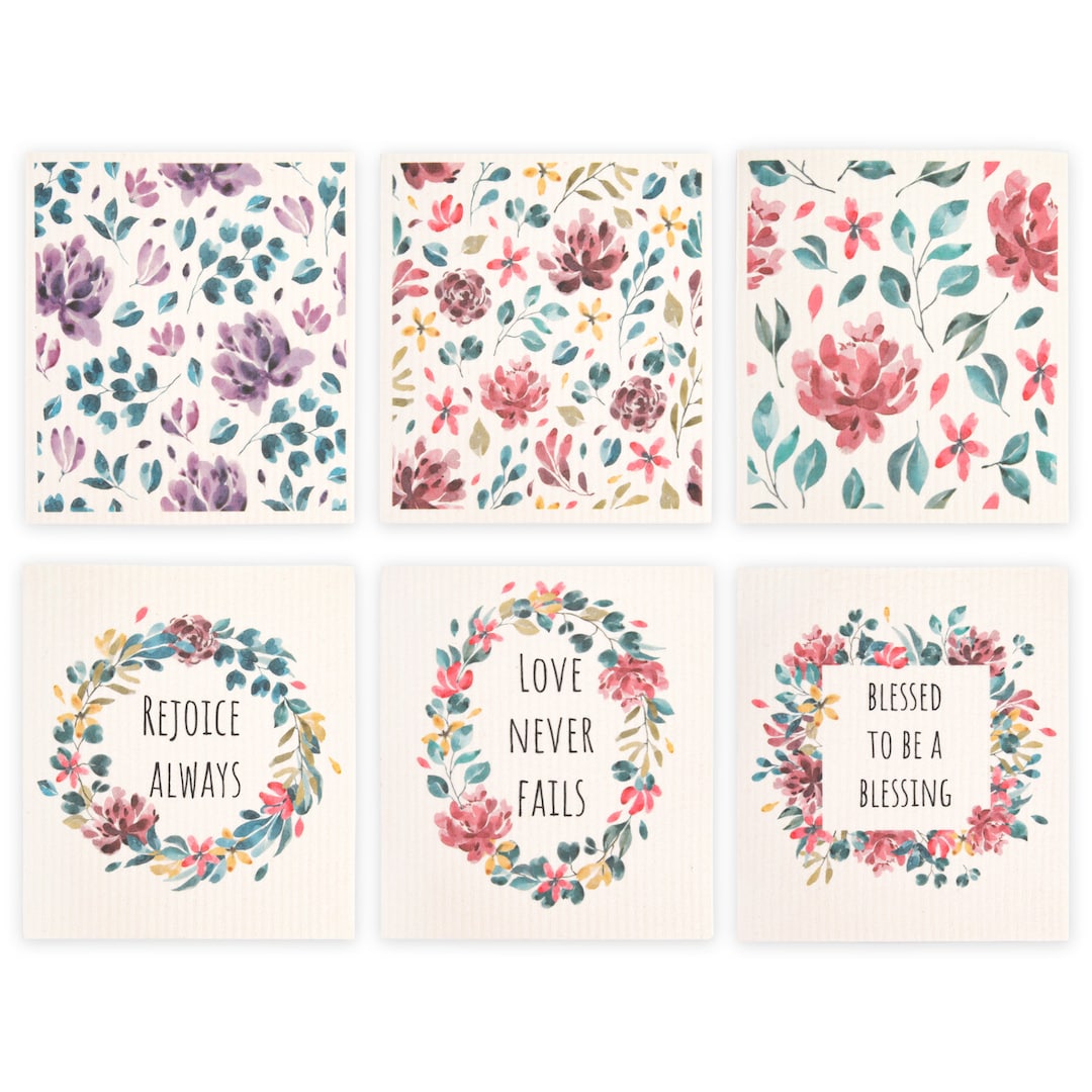 Swedish Dishcloths Sustainable & Biodegradable Christian Designs Eco