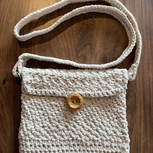 Handmade Crocheted Crossbody Bag