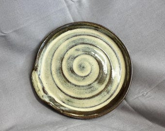 Rustic spoon rest, pottery gift