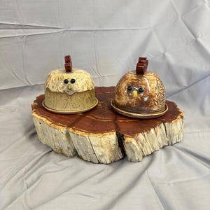 Handmade Stoneware Chicken Butter Dish: Rustic Farmhouse Decor