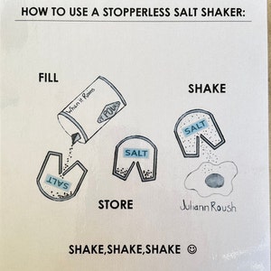 Stopperless salt shakers, salt shaker, Unique salt shaker image 10