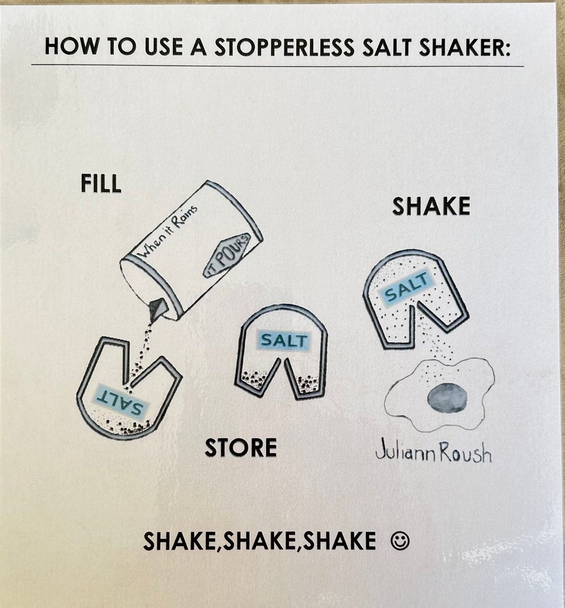 Stopperless salt shakers, salt shaker, Unique salt shaker image 10