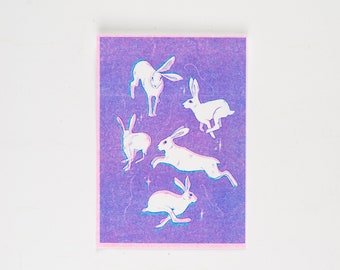 Hare Risograph Print