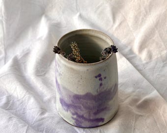 Handmade ceramic cylinder vase,minimalist stoneware home decor,unique home gift