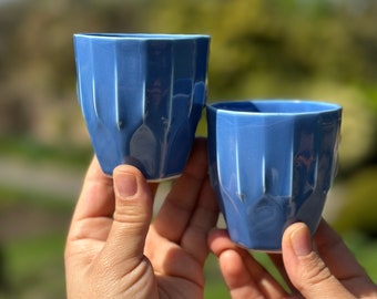 Hand-made, Porcelain Coffee Tumbler