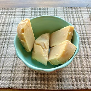Raw, unscented goat milk soap