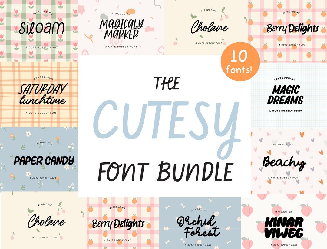 Cute Kids Fonts | Cute Fonts, Handwritten Fonts, Bubble Fonts, Crafting