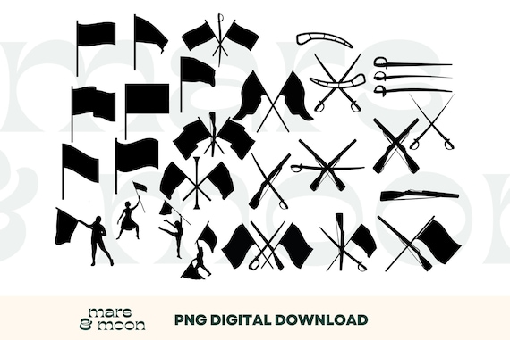 Color Guard Sabre Clip Art