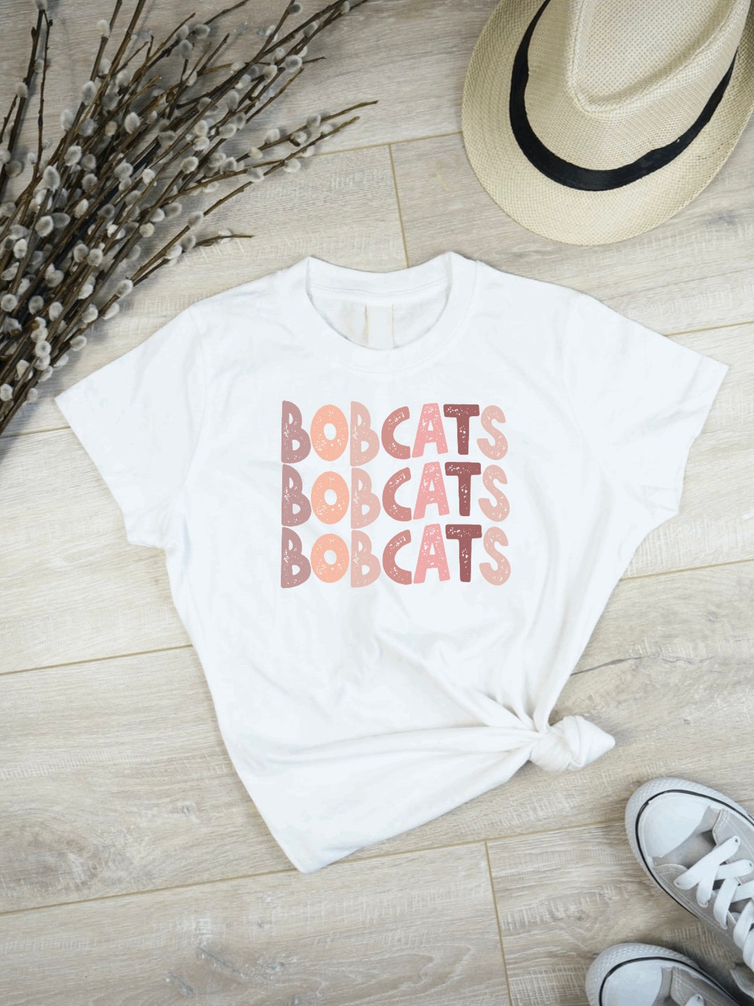 Bobcats Stacked, Neutral Colors, Sublimation, Instant Download, School