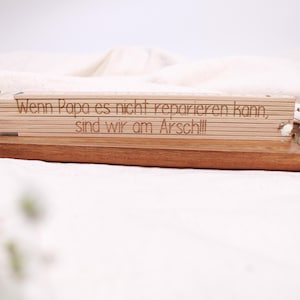 Metro pieghevole personalizzato con incisione - Regalo di Natale unico per artigiani e papà