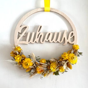 Personalized wooden ring with your desired text