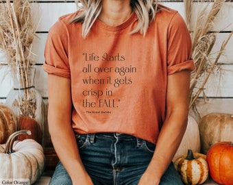 Gatsby Fall Quote T-Shirt – Bookish Autumn Tee