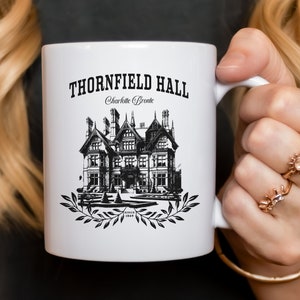 Jane Eyre Book Charlotte Bronte Mug Mr Rochester Thornfield Hall Victorian Literature Book Club Bibliophile Bookworm Gift Mug, 11oz & 15oz